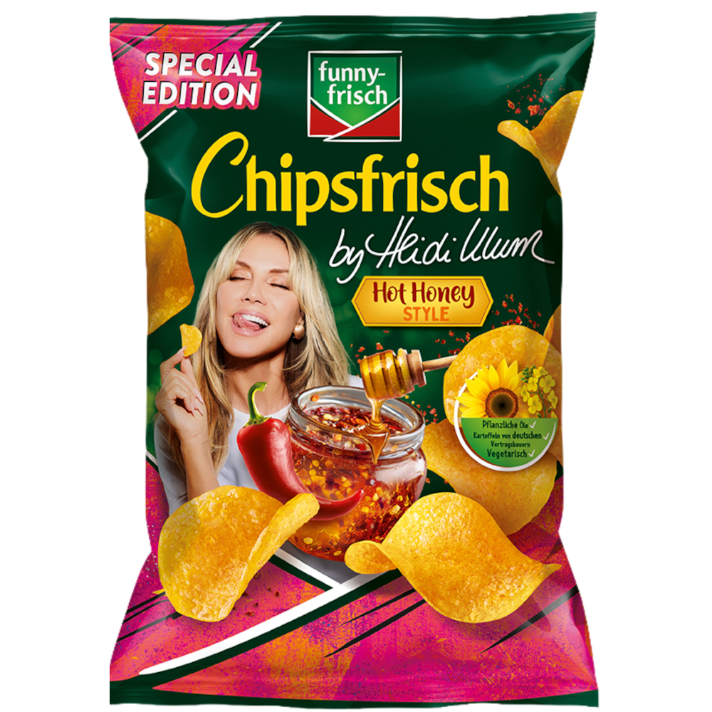funny-frisch Chipsfrisch Hot Honey Style by Heidi Klum Kartoffel Chips 130g