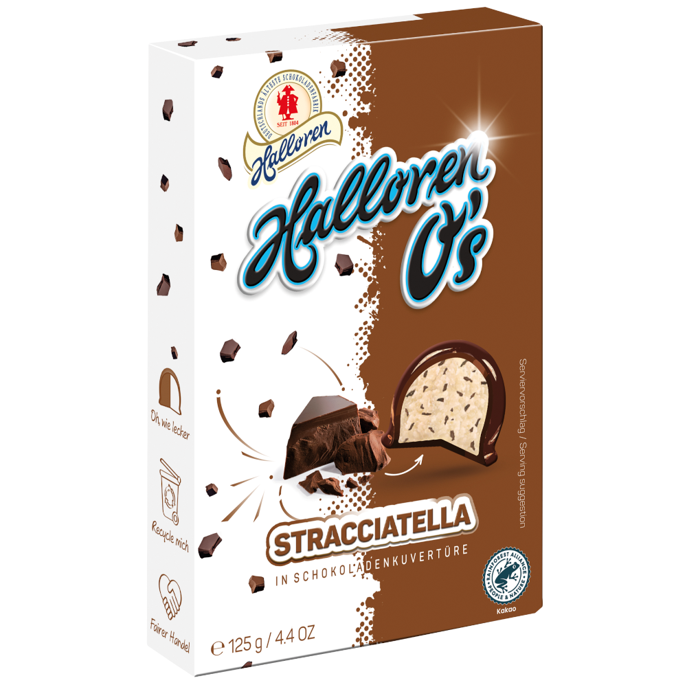 Halloren O´s Stracciatella Pralinen 125g / 4.4oz