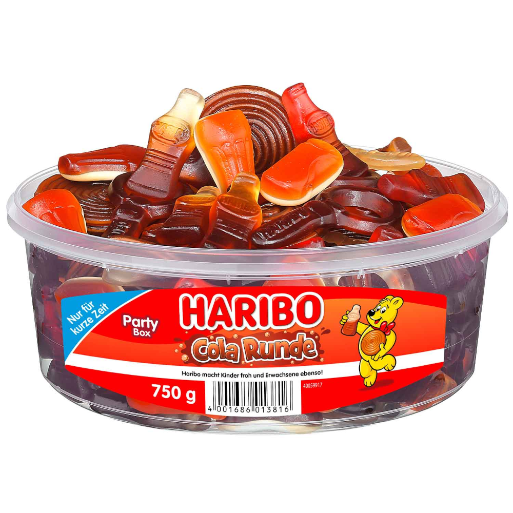 HARIBO Cola Runde Fruchtgummis und Schaumzucker 750g / 26.45oz