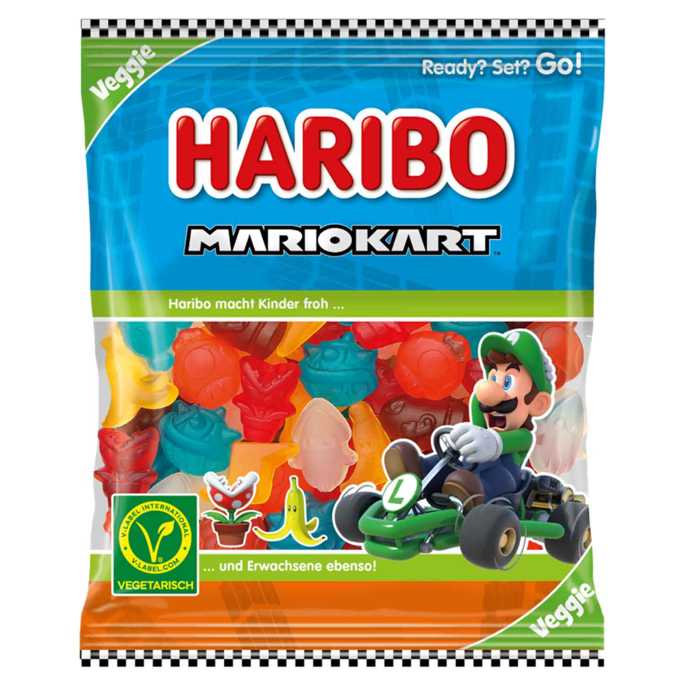 HARIBO Mario Kart Vegetarisch, Limited Edition 160g / 5.64oz