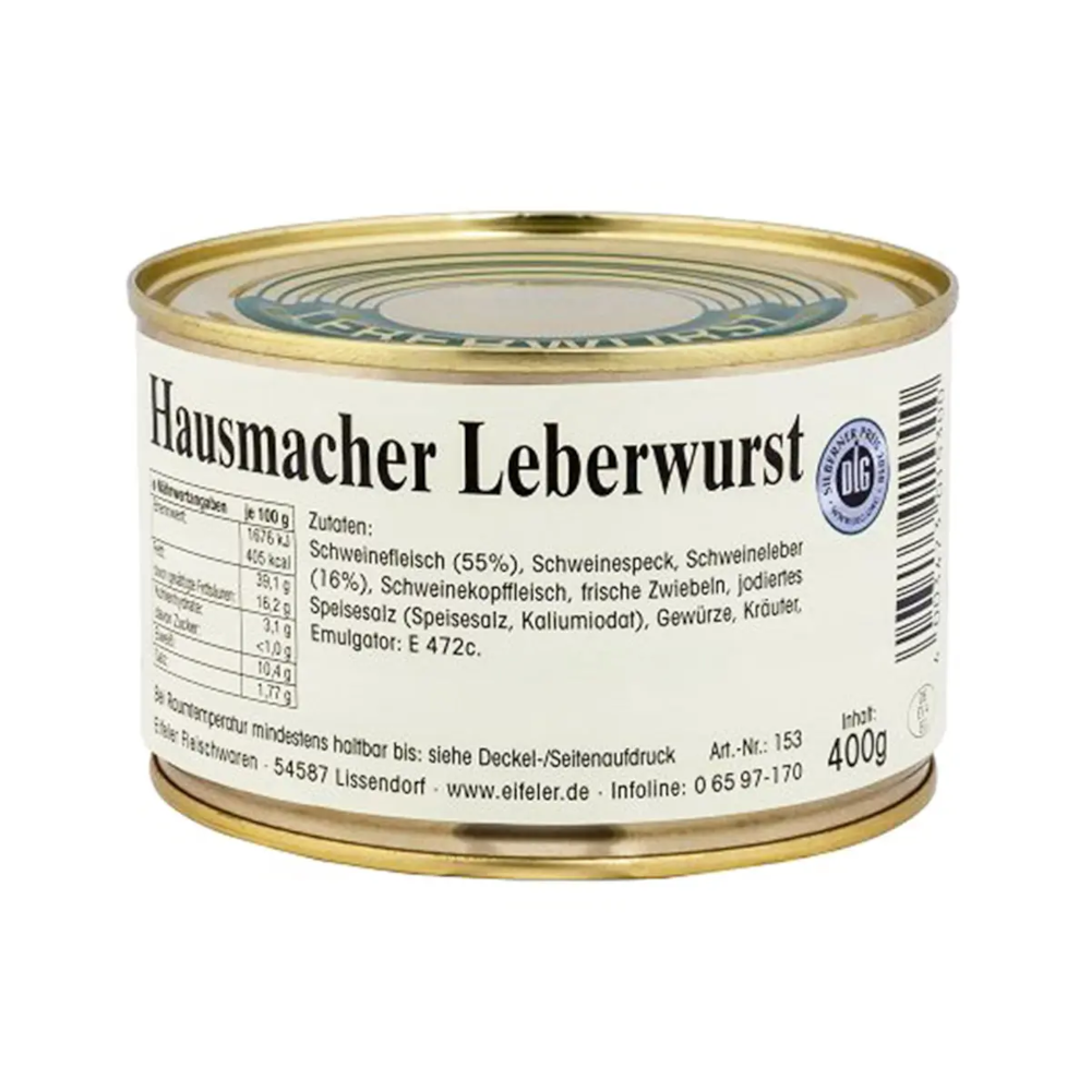 Gutes aus der Eifel Hausmacher Leberwurst 400g / 14.11oz
