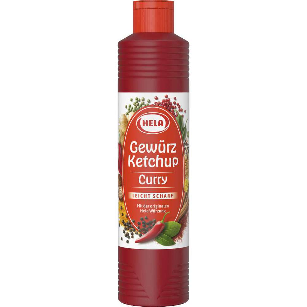 Hela Curry Gewürz Ketchup Leicht Scharf 800ml