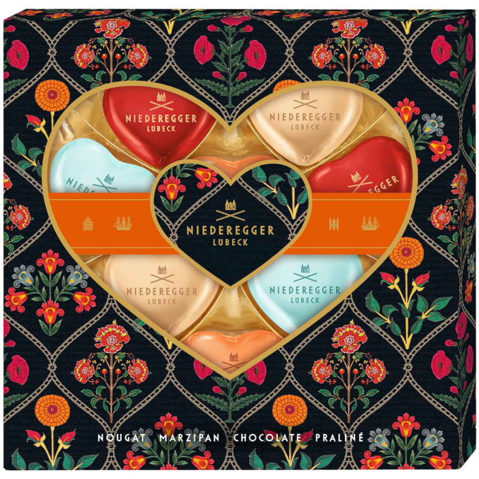 Niederegger Meisterselektion Herzen "Dark" 125g