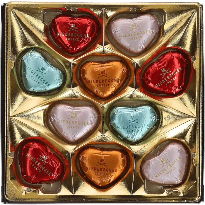Niederegger Meisterselektion Herzen "Dark" 125g