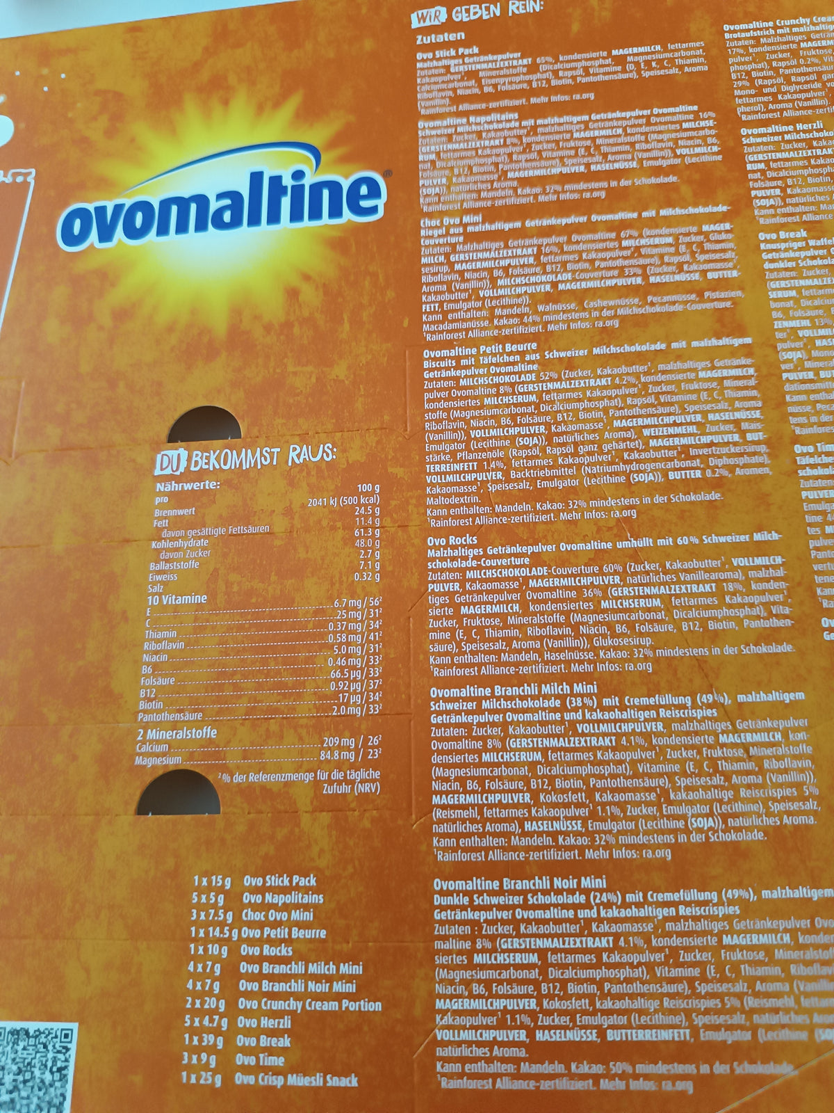 Ovomaltine Adventskalender 297g / 10.48oz