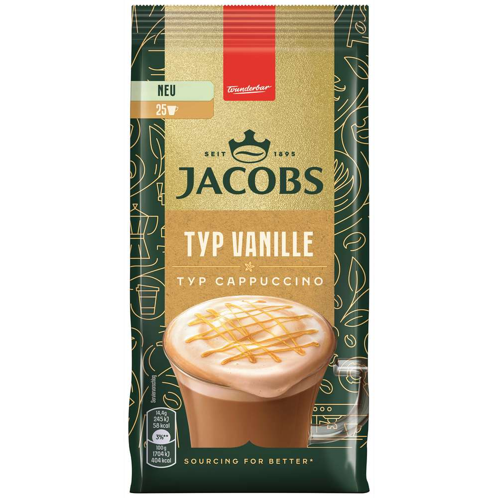 Jacobs Instant Cappuccino Typ Vanille 360g / 12.69oz
