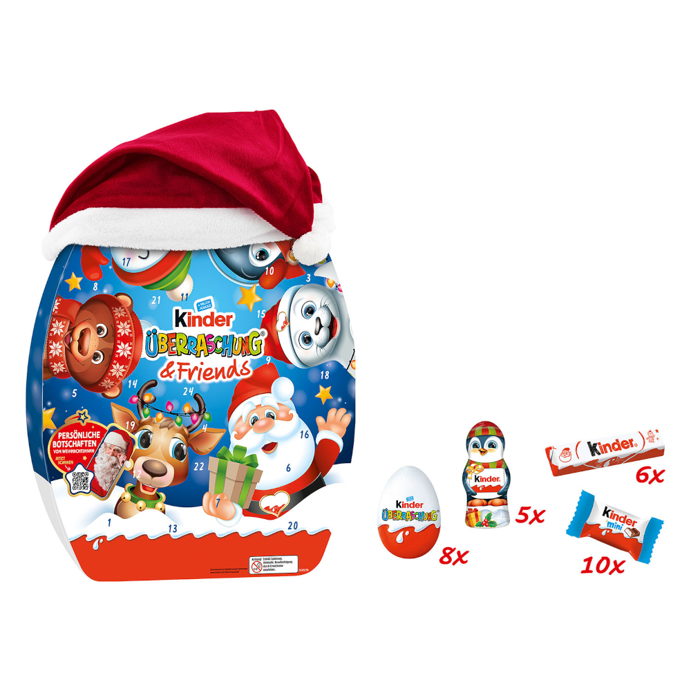 Ferrero Kinder Überraschung & Friends Adventskalender 370g / 13,05oz
