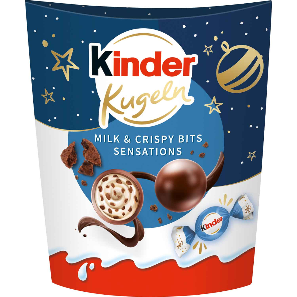 Ferrero Kinder Kugeln Milk & Crispy Bits Sensations 90g / 3.17oz