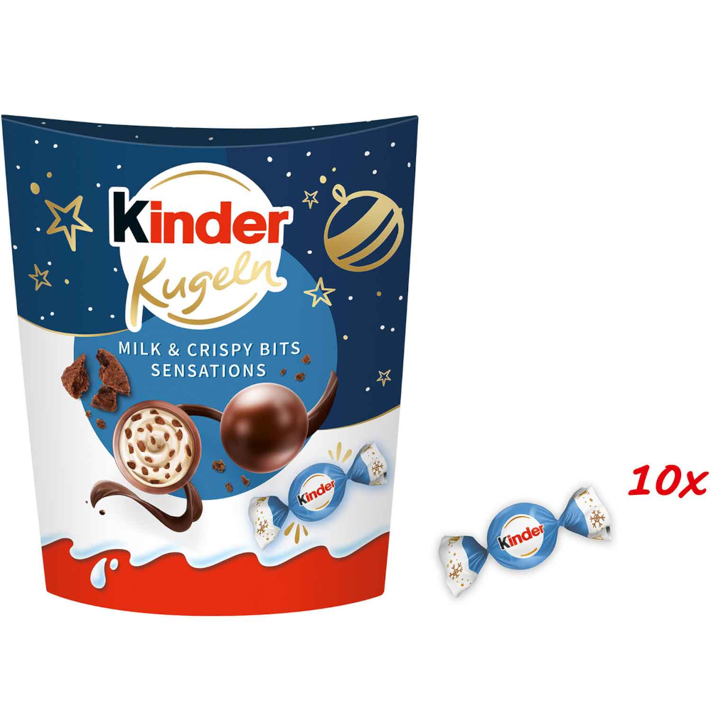 Ferrero Kinder Kugeln Milk & Crispy Bits Sensations 90g / 3.17oz
