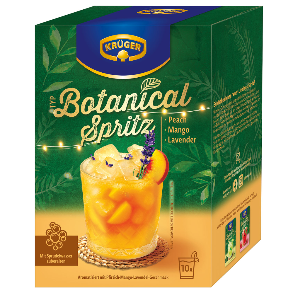 KRÜGER Typ Botanical Spritz Peach Mango Lavender 10er