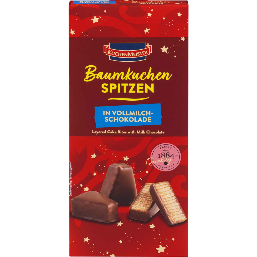 KuchenMeister Baumkuchenspitzen Vollmilch ohne Alkohol 130g
