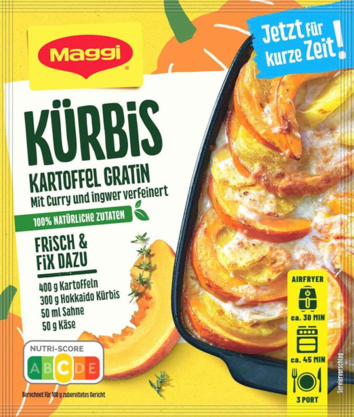 Maggi Fix für Kürbis Kartoffel Gratin 42g / 1.48oz
