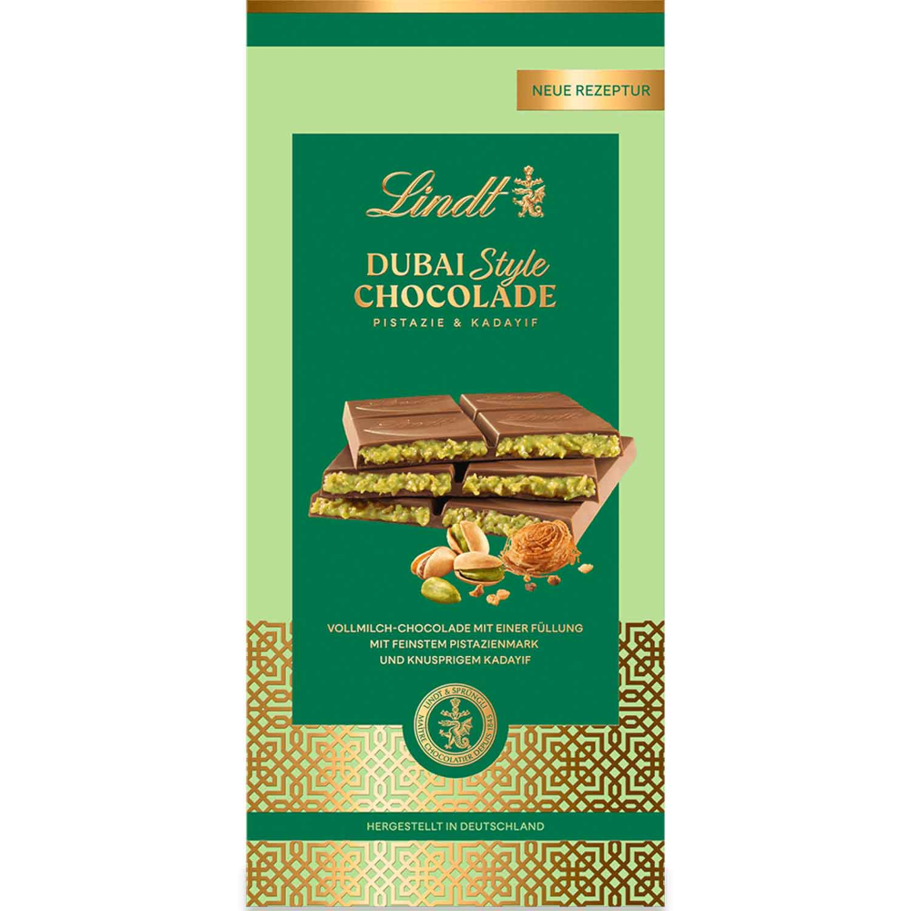 Lindt Dubai Style Schokoladen Tafel 145g / 5.11oz MHD: 01/2026
