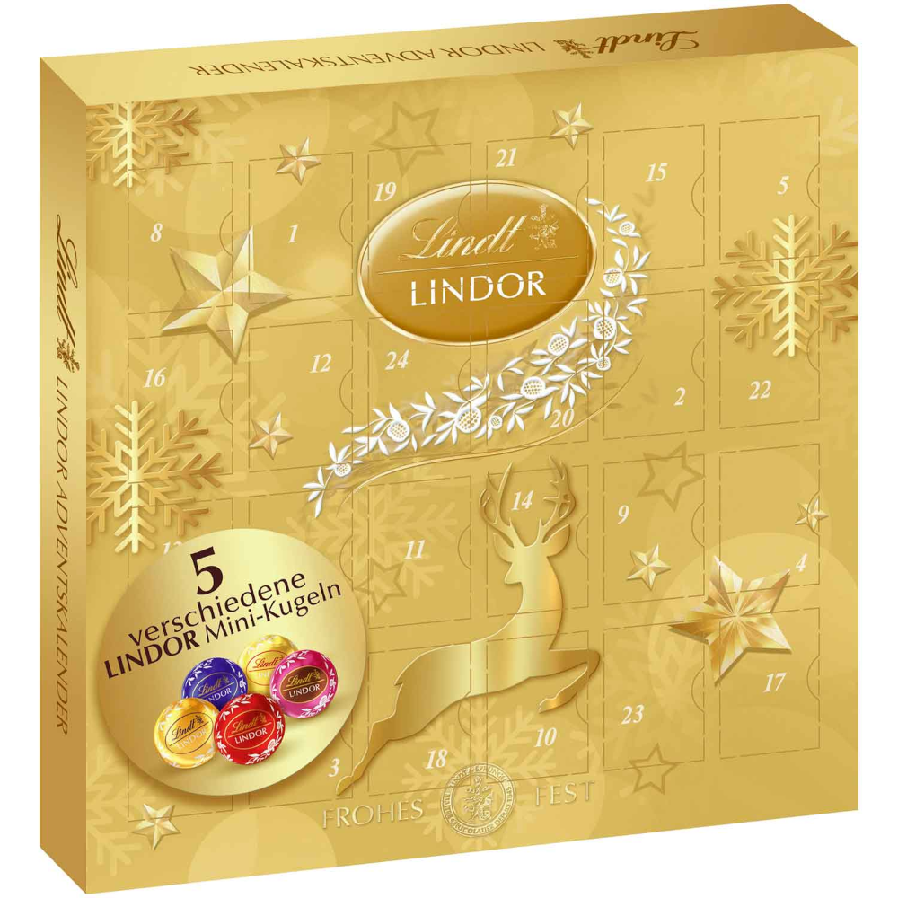 Lindt Lindor Gold Mini Adventskalender 109g / 3.84oz