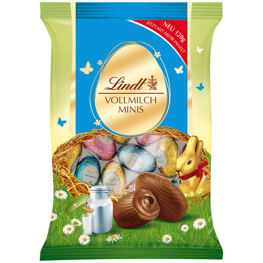 Lindt Vollmilch Mini Schokoladen Ostereier 120g / 4.32oz