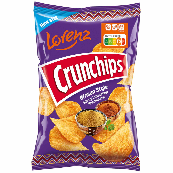 Lorenz Crunchips African Style Kartoffelchips 150g / 5.29oz