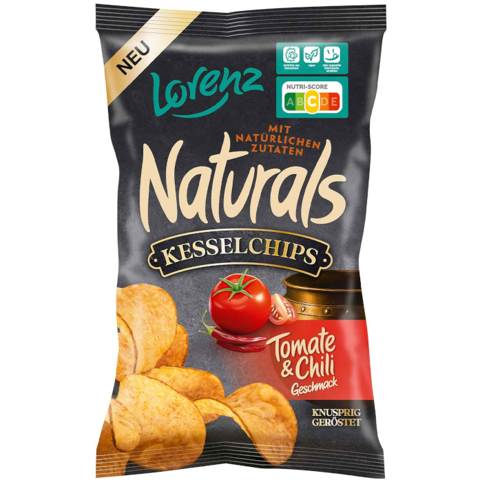 Lorenz Naturals Kesselchips Tomate & Chili 95g / 3.35oz