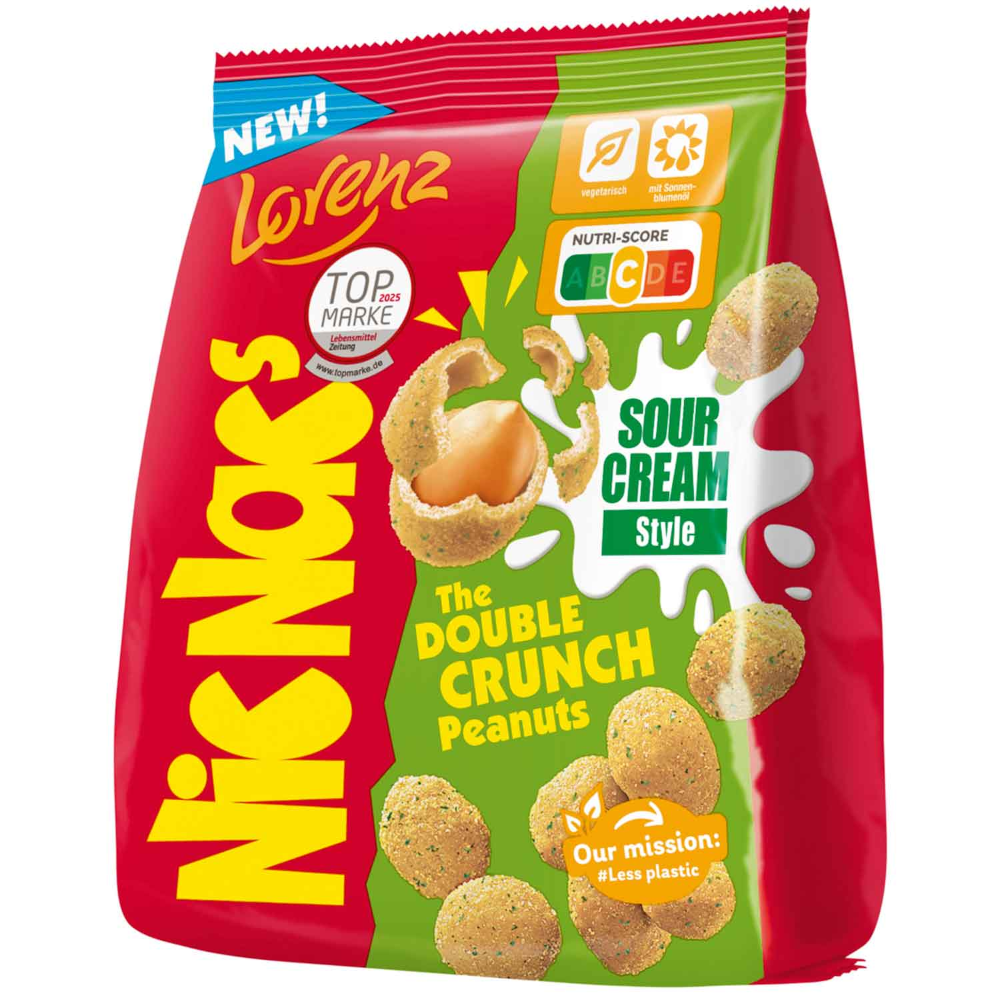Lorenz Nic Nac´s Sour Cream Style Erdnüsse in knuspriger Teighülle 110g