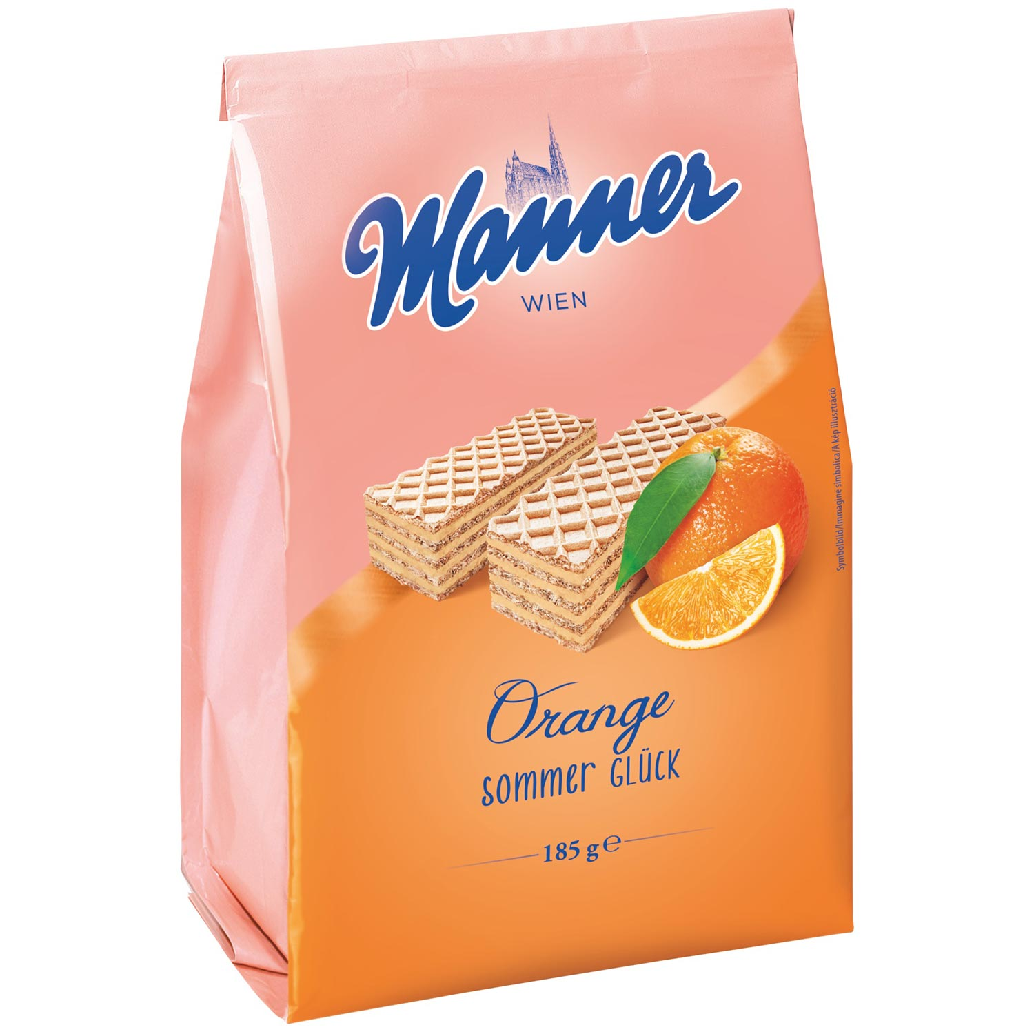 Manner Sommerglück Orange Waffelgebäck 185g / 6.52oz