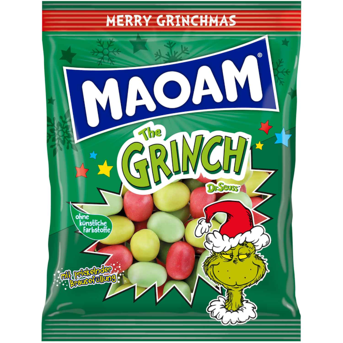 MAOAM Kracher The Grinch Kaubonbons mit Brausefüllung 175g
