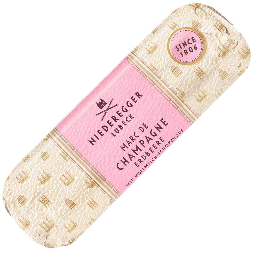 Niederegger Marzipan Brot Marc De Champagne Erdbeere 125g