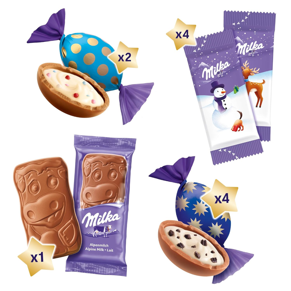 Milka Weihnachtsspaß Mini Mix 70g / 2.47oz