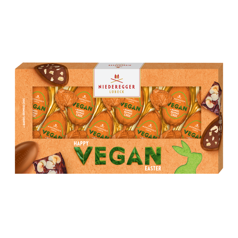 Niederegger Ostereier Mandel Brownie Choc, Vegan 100g / 3.52oz