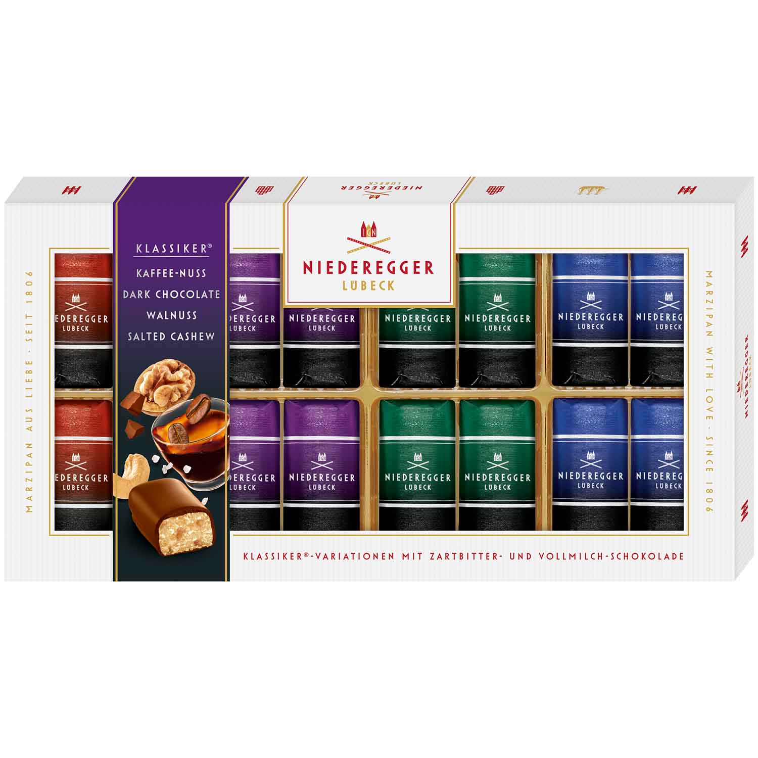 Niederegger Marzipan Klassiker Variationen Dark Edition 200g