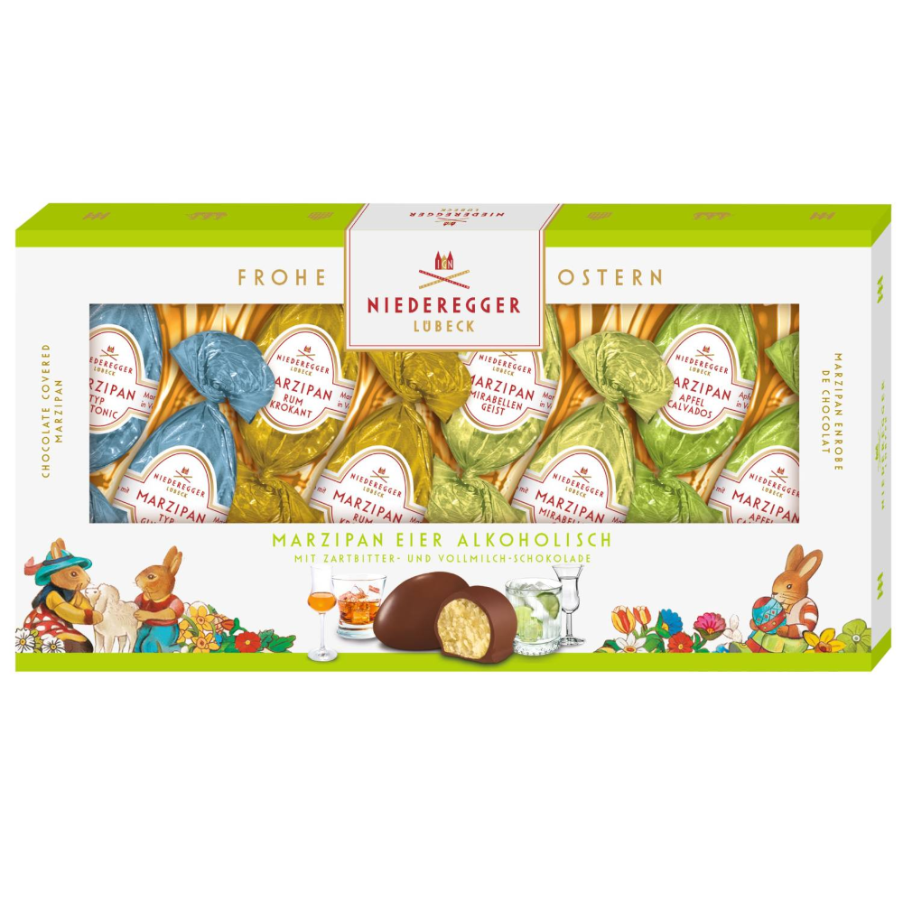 Niederegger Marzipan Ostereier Variationen Alkoholisch 100g / 3.52oz