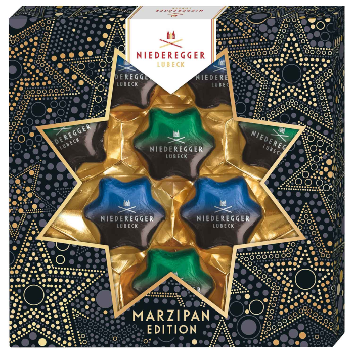 Niederegger Marzipan Sterne Dark Edition 125g / 4.41oz