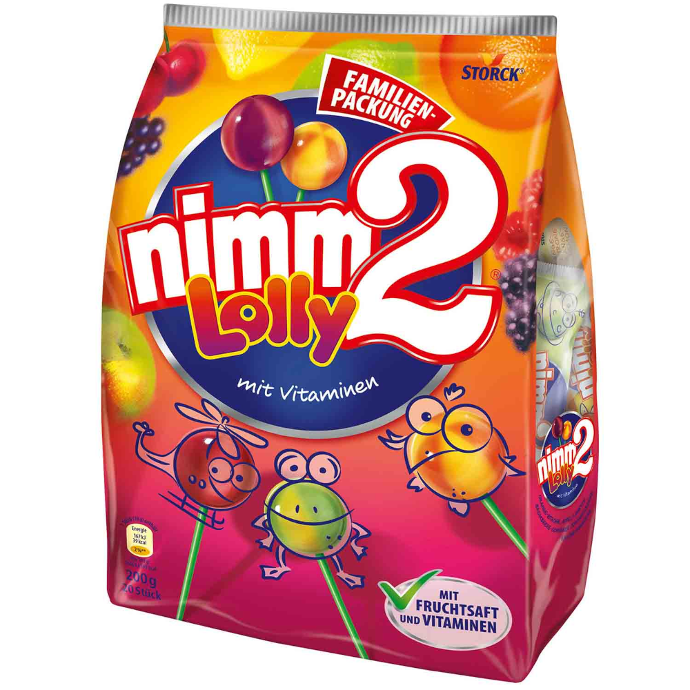 Storck nimm2 Frucht Lolly 20 Stück 200g / 7.05oz