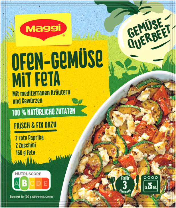 Maggi Fix für Ofen-Gemüse mit Feta 27g / 0.95oz