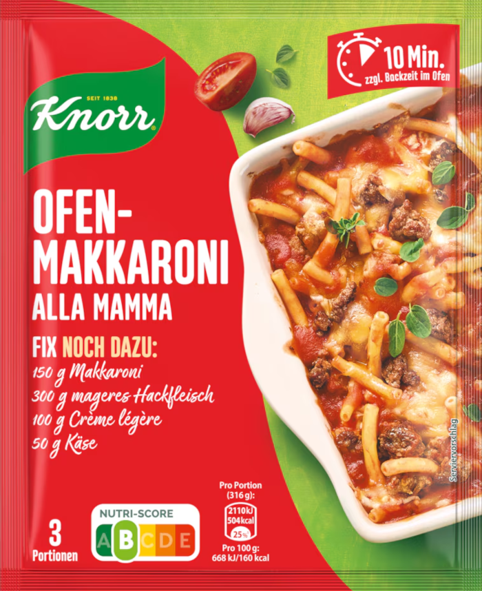 Knorr Fix für Ofen-Makkaroni alla Mamma 48g / 1.69oz