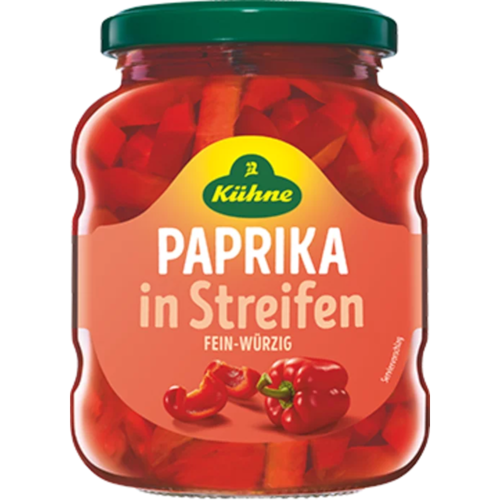 Kühne Paprika in Streifen Fein-Würzig 370ml / 12.51fl.oz.