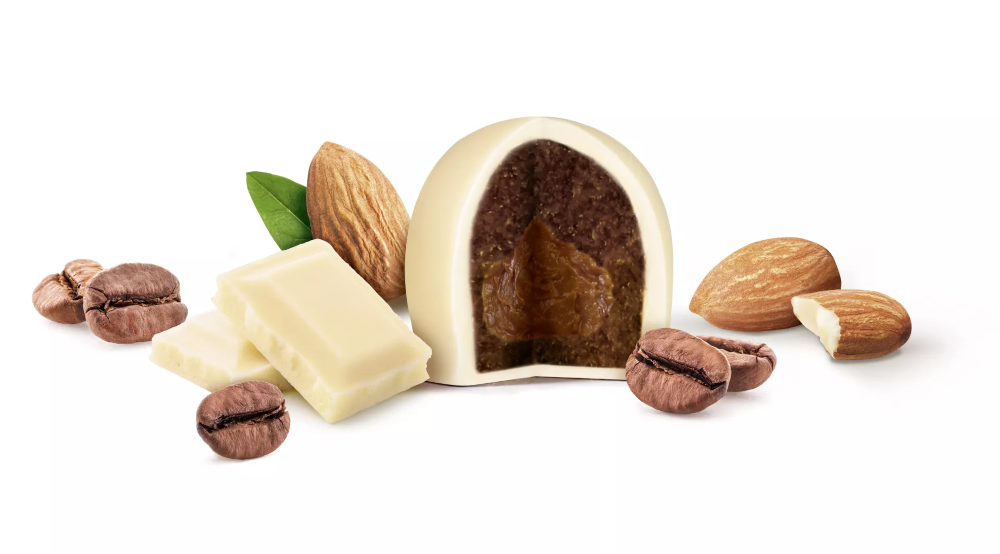 Reber Constanze Eiskaffee weiße Mozart Kugeln 8 Stück 160g