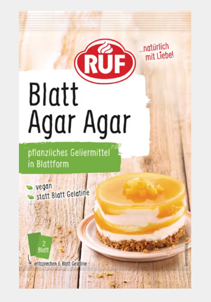 RUF Blatt Agar Agar Veganes Blatt-Geliermittel 3g / 0.1oz