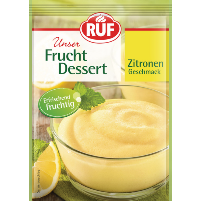 RUF Frucht Dessert Zitronen Geschmack im 3er Pack 132g / 4.65oz