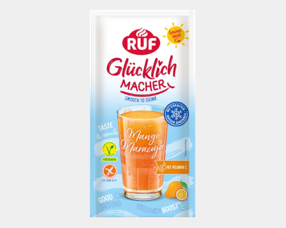 RUF Glücklichmacher Smooth to Drink Mango-Maracuja 46g / 1.62oz MHD: 12/2025