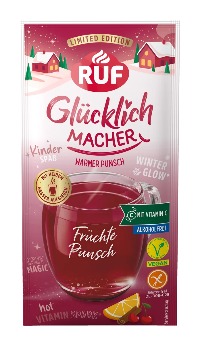 RUF Glücklichmacher warmer Früchtepunsch, Alkoholfrei 42g / 1.48oz