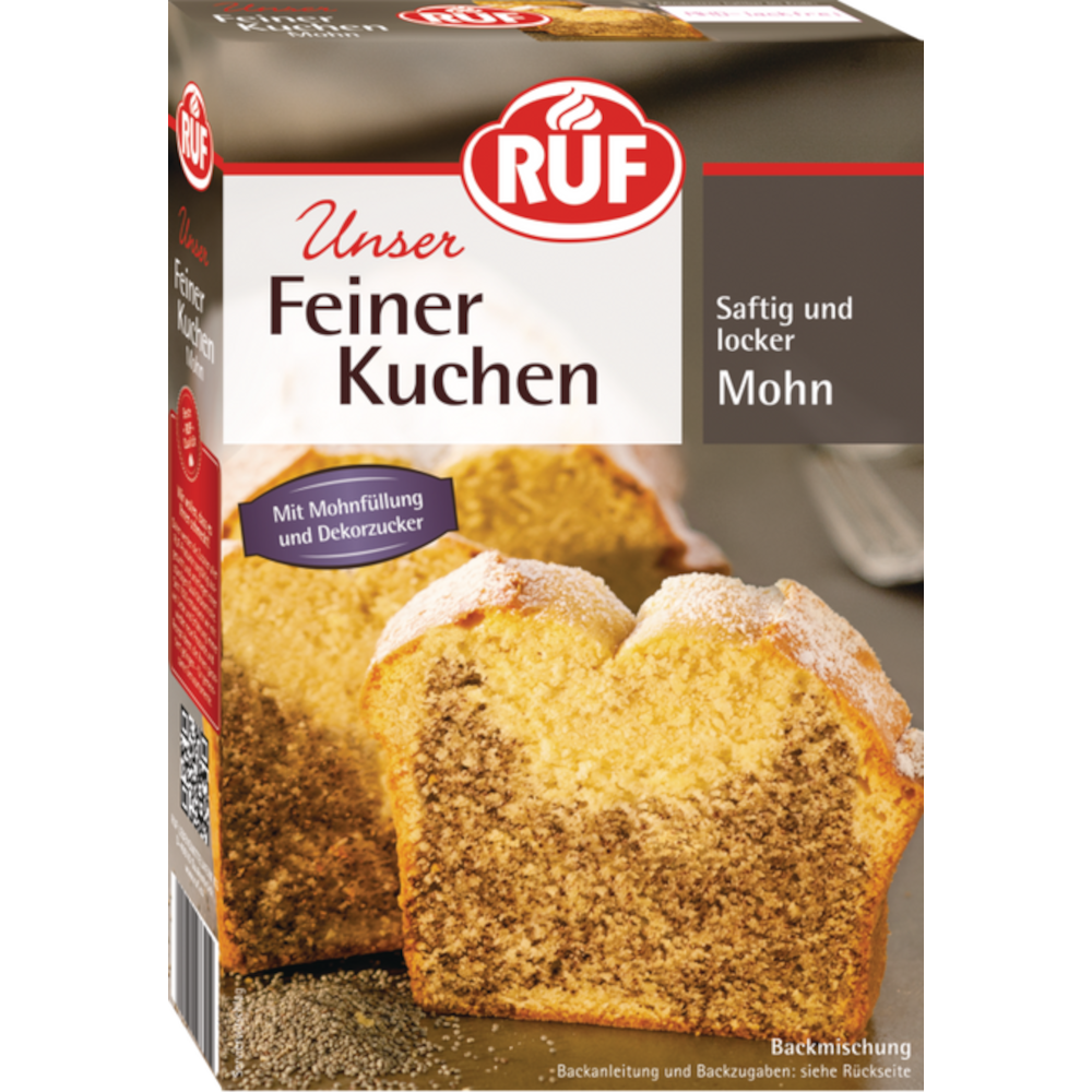 RUF "Feiner Kuchen" Mohn Backmischung 465 / 16.4oz