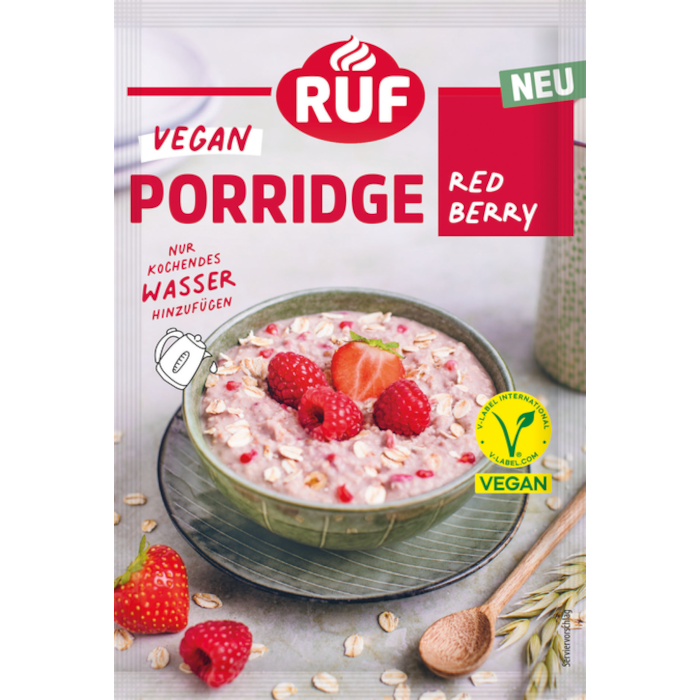 RUF Porridge Red Berry vegan 60g / 2.11oz