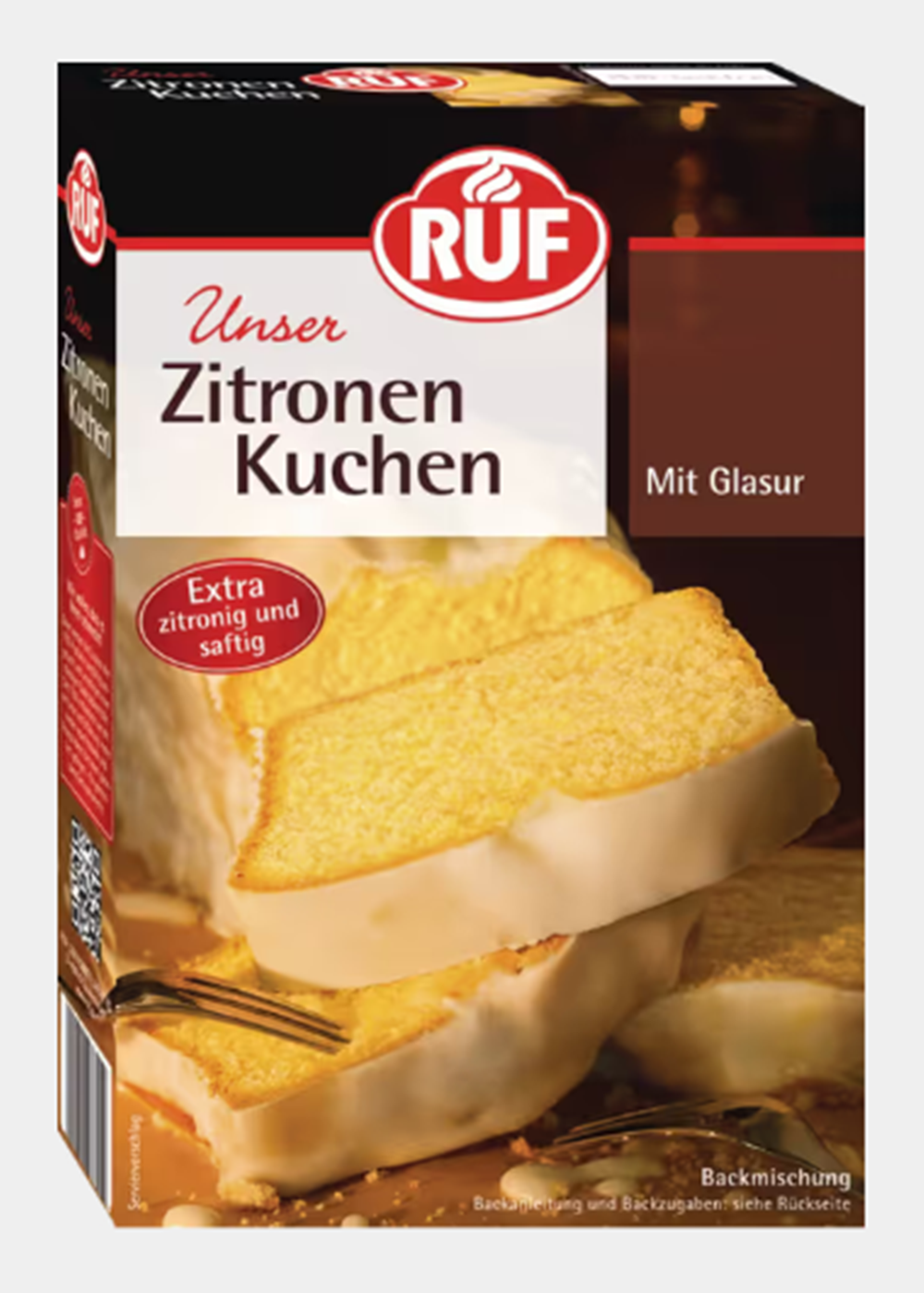 RUF Zitronen Kuchen Backmischung mit Glasur 500g / 17.63oz