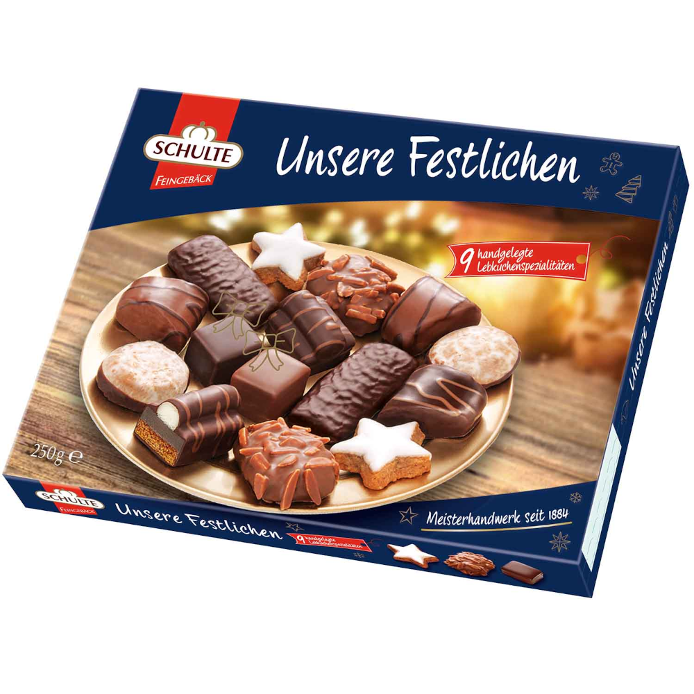 Schulte Unsere Festlichen Weihnachtsgebäck 250g / 8.81oz
