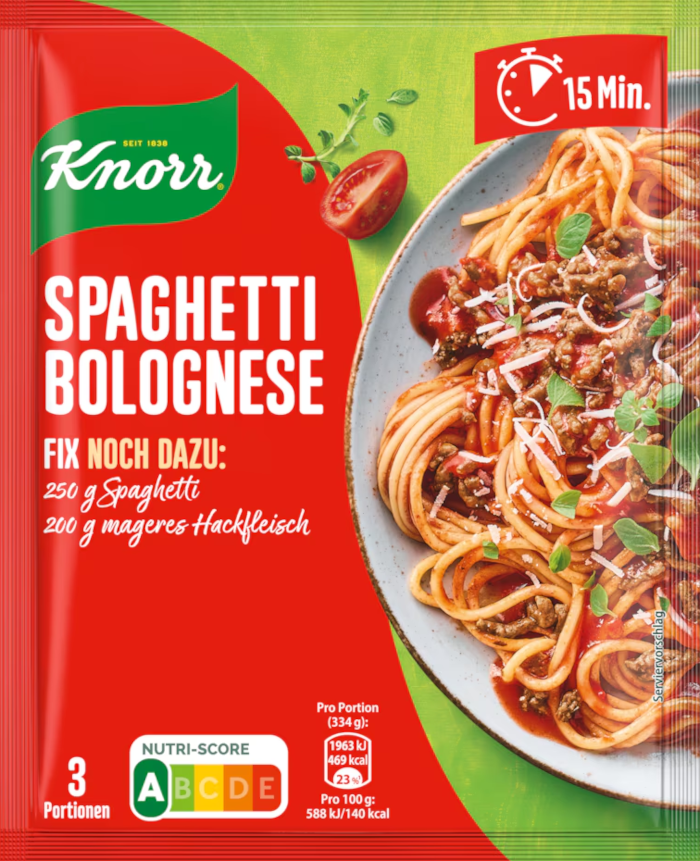 Knorr Fix für Spaghetti Bolognese 40g / 1.41oz