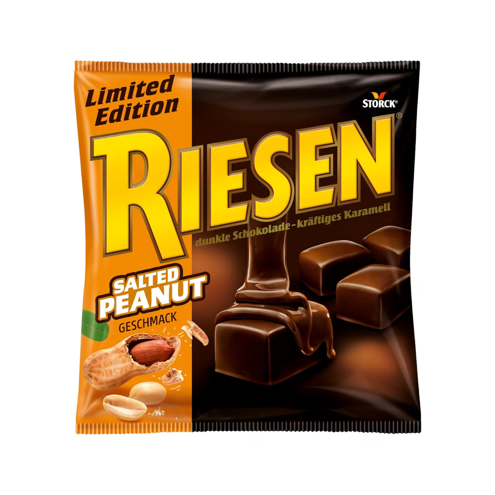 Storck Riesen Salted Peanut Schoko-Karamell Bonbons 231g