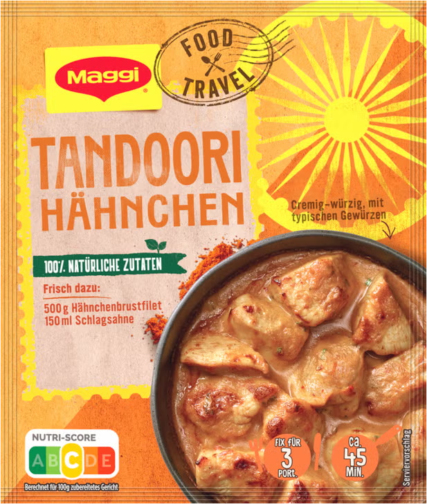 Maggi Fix Food Travel für Tandoori Hähnchen 31g / 1.09oz