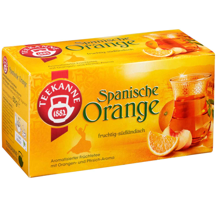 Teekanne Ländertee Spanische Orange 20 Teebeutel