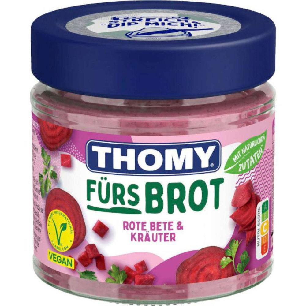 Thomy Brotaufstrich Rote Bete & Kräuter, vegan 180g / 6.34oz