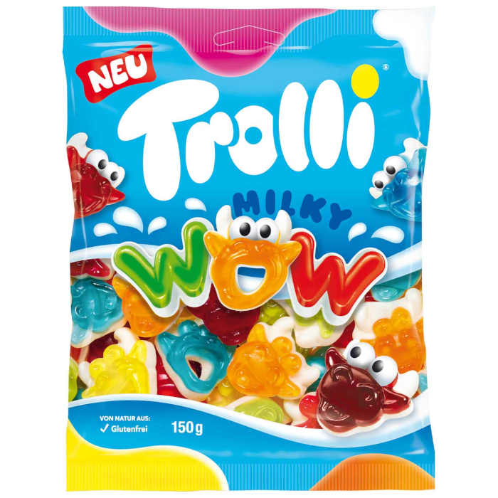 Trolli Milky WOW Fruchtgummi mit Schaumzucker 150g