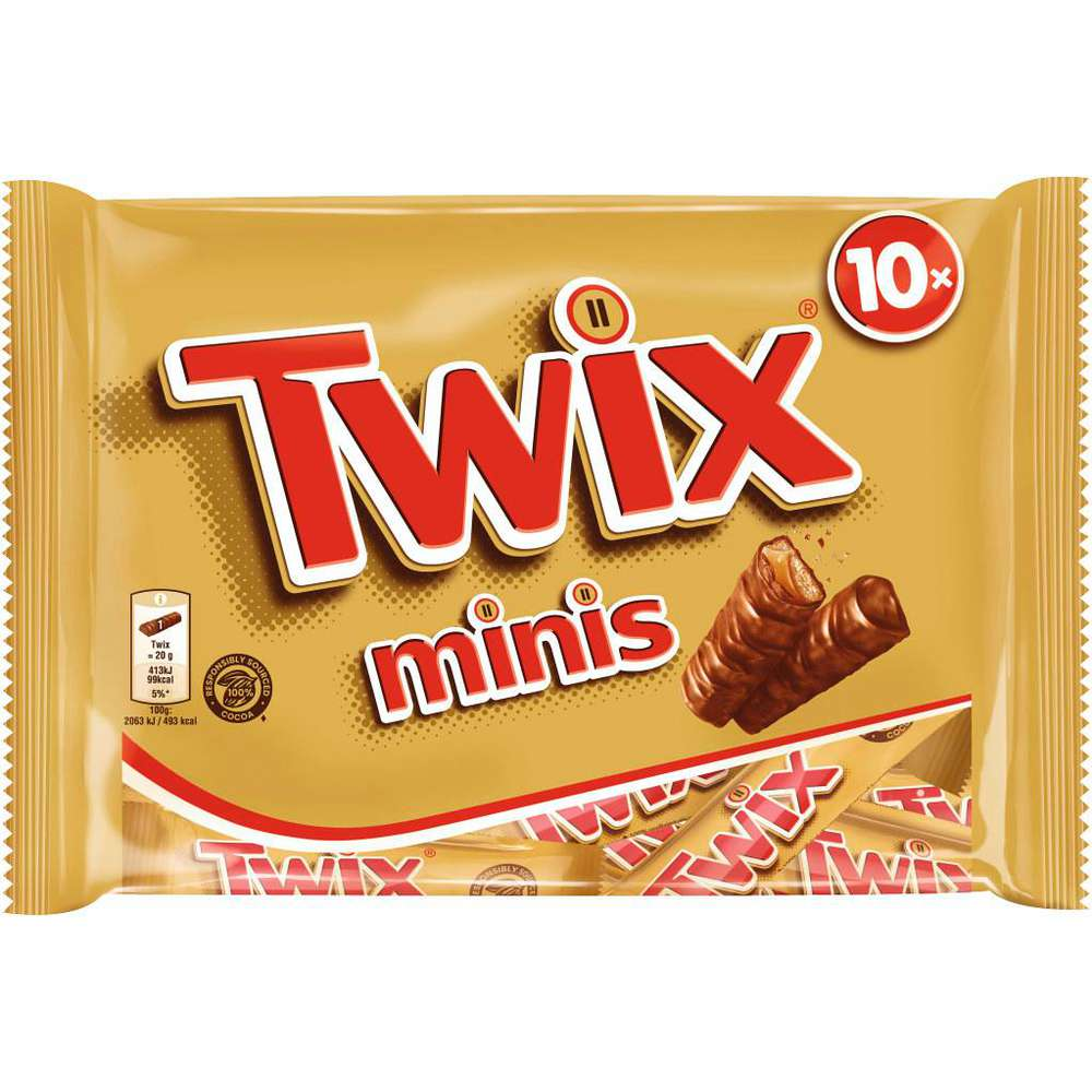 Twix Minis Keks-Schokoriegel mit Karamell 227g